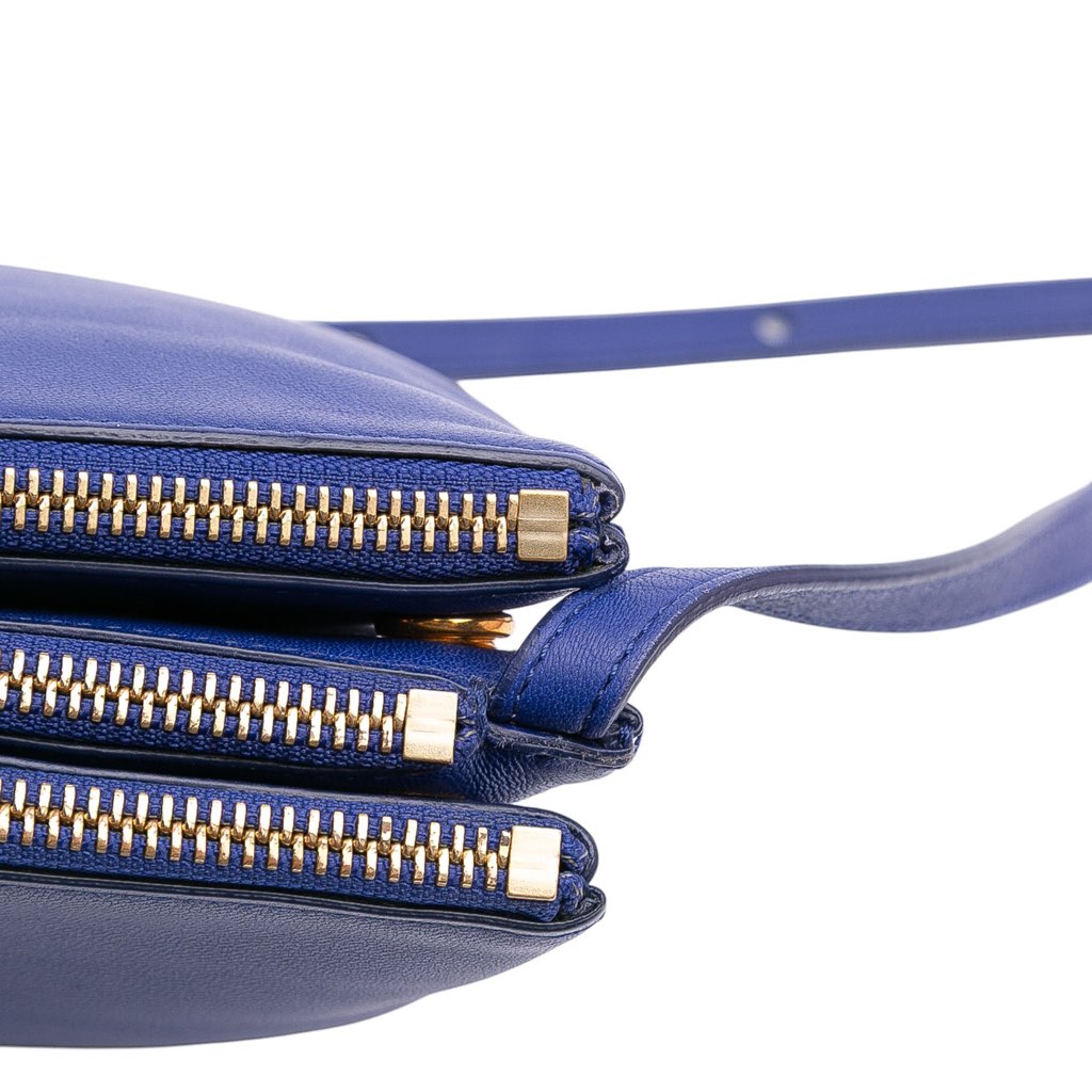 Celine Small Lambskin Trio Crossbody - Image 10