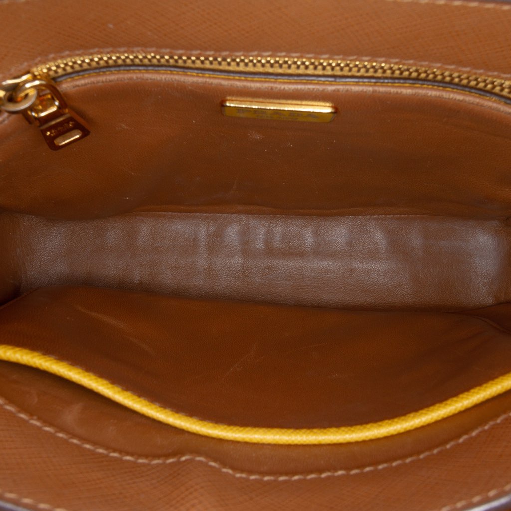 Prada Bicolor Saffiano Turnlock Crossbody - 4