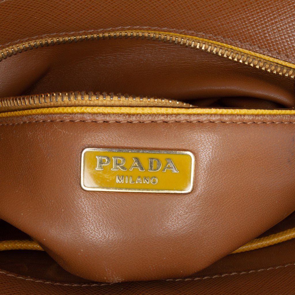 Prada Bicolor Saffiano Turnlock Crossbody - 5