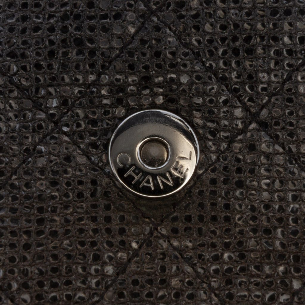 Chanel Quilted Laminated Fabric Chain Evening Crossbody - Detail 2