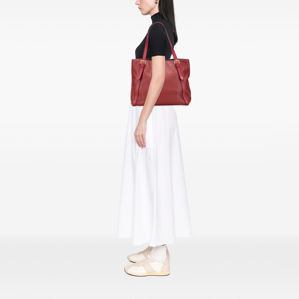 Prada Vitello Daino Shopping Tote - Image 13