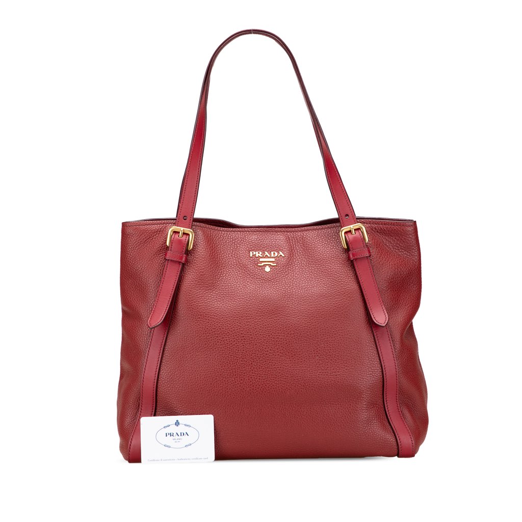 Prada Vitello Daino Shopping Tote - Image 14