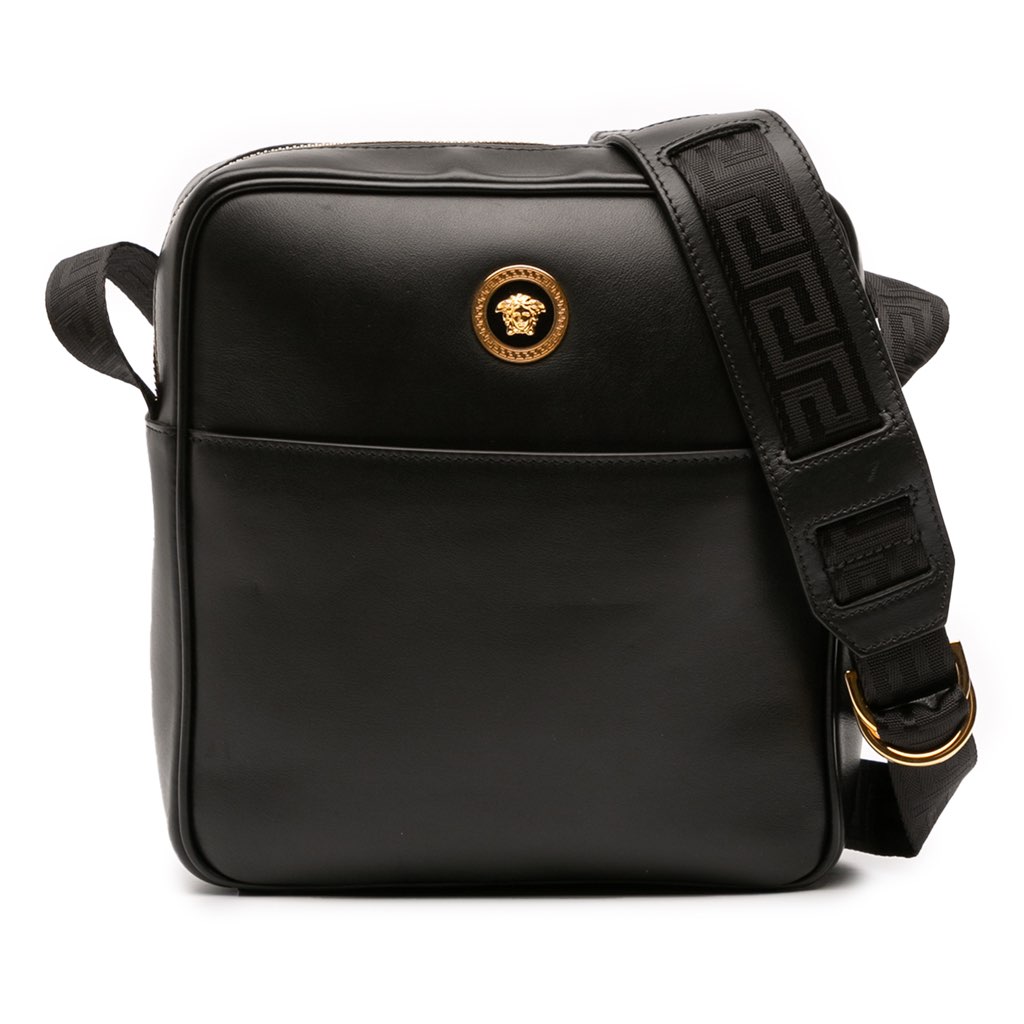 Versace Leather Medusa Crossbody