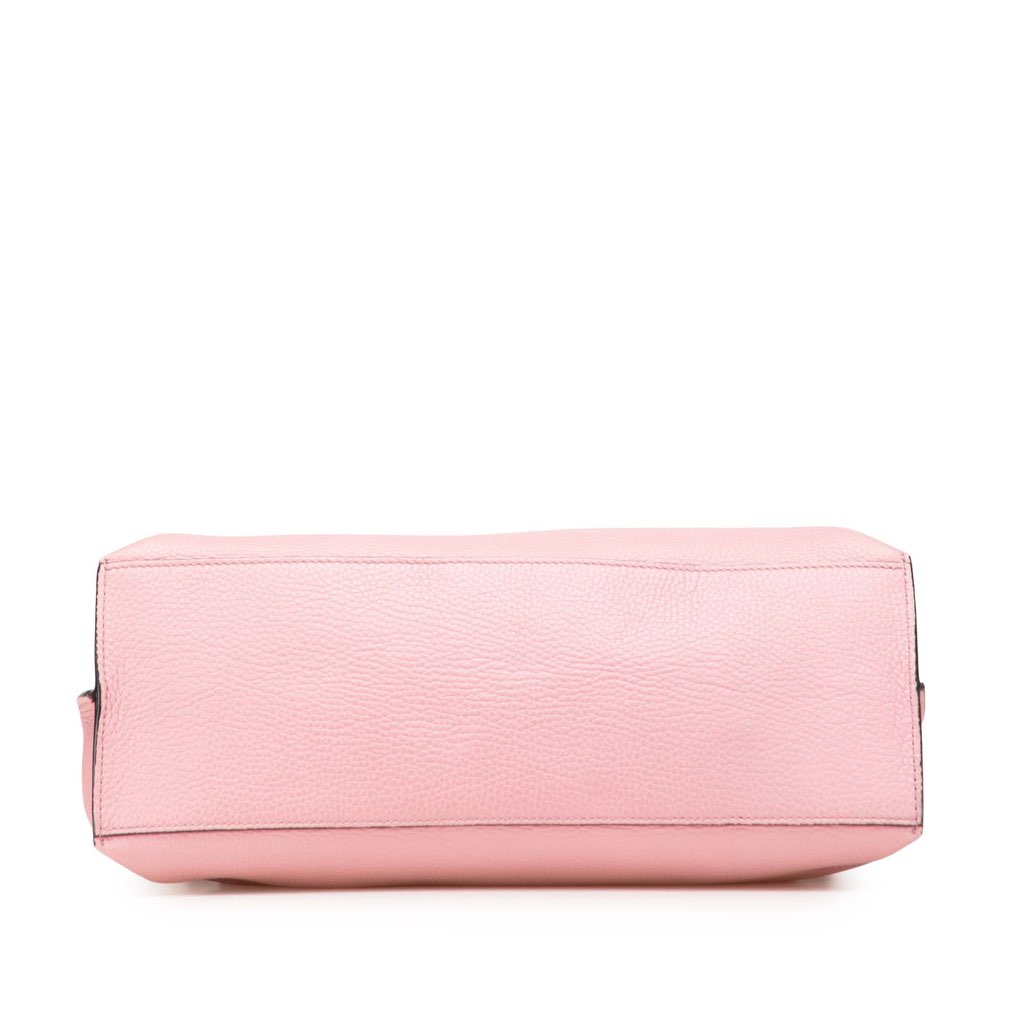 Gucci Medium Leather Bamboo Daily Satchel - Image 6