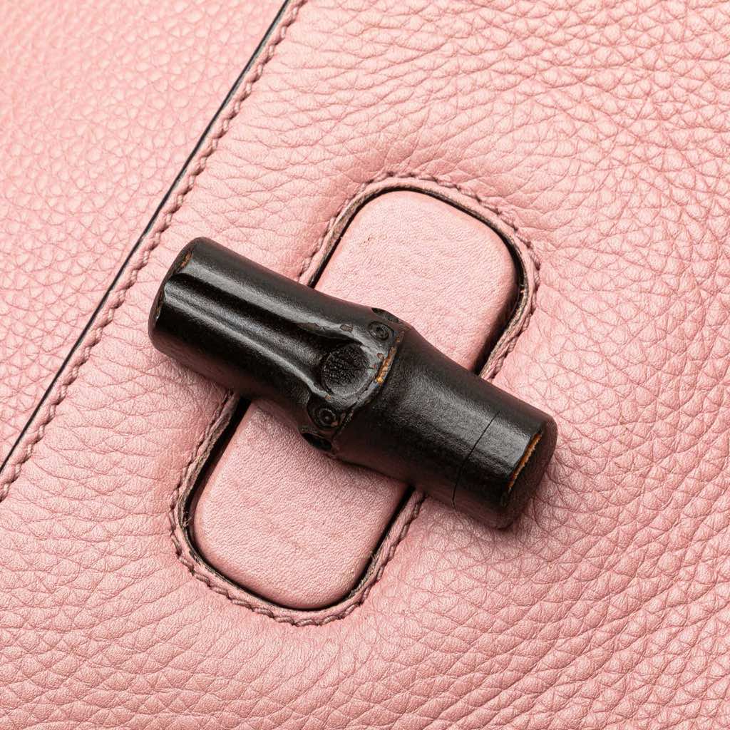 Gucci Medium Leather Bamboo Daily Satchel - Detail 1