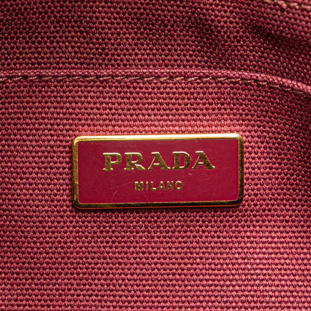 Prada Large Canvas Canapa Logo Satchel - 4