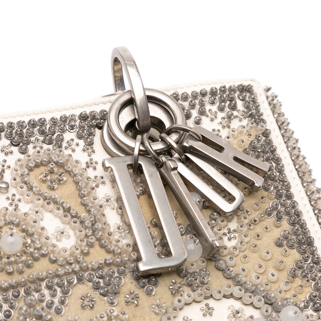 Dior Medium Lambskin Embroidered and Beaded Lady D Lite - Image 10