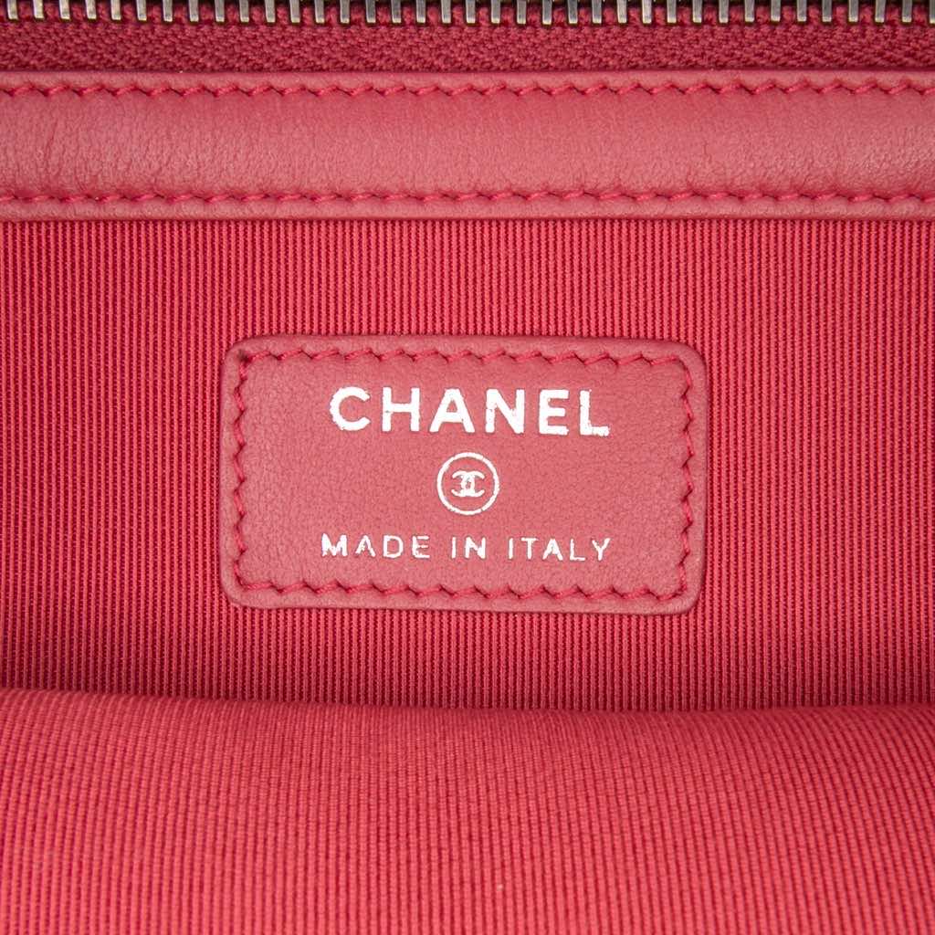 Chanel Large Aged Calfskin Gabrielle O Case Clutch - Side view