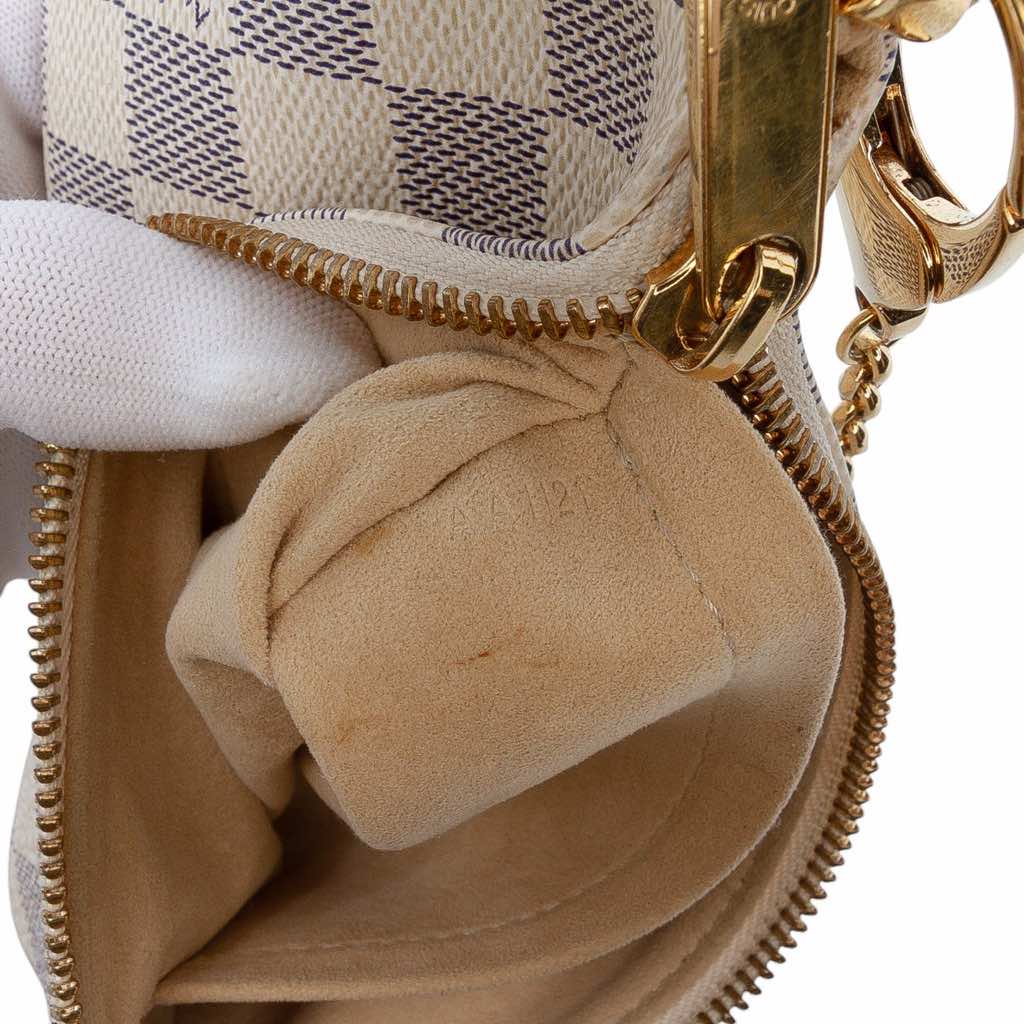 Louis Vuitton Damier Azur Pochette Milla MM - Side view