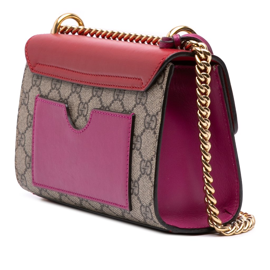 Gucci Small GG Supreme Padlock Crossbody - Back view