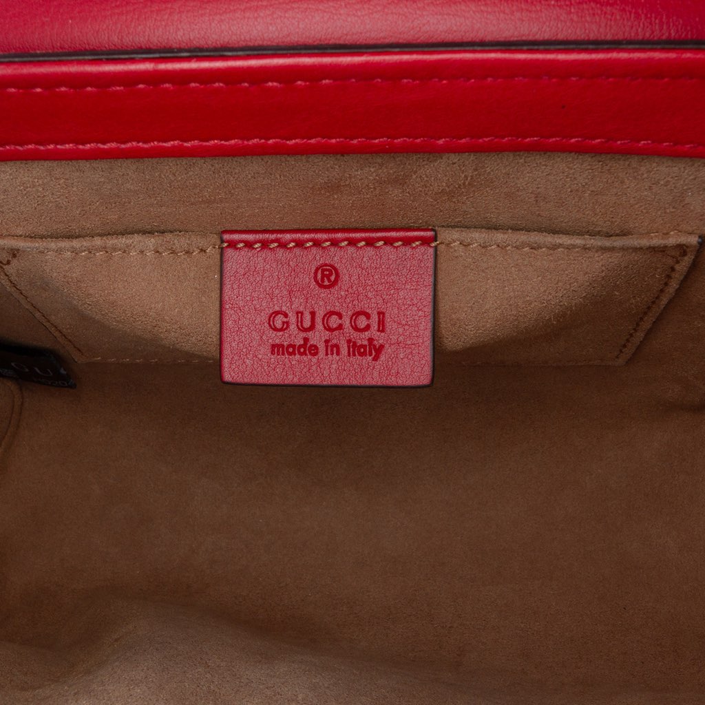 Gucci Small GG Supreme Padlock Crossbody - Side view