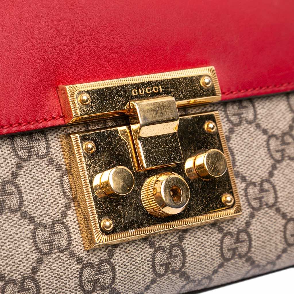 Gucci Small GG Supreme Padlock Crossbody - Image 10