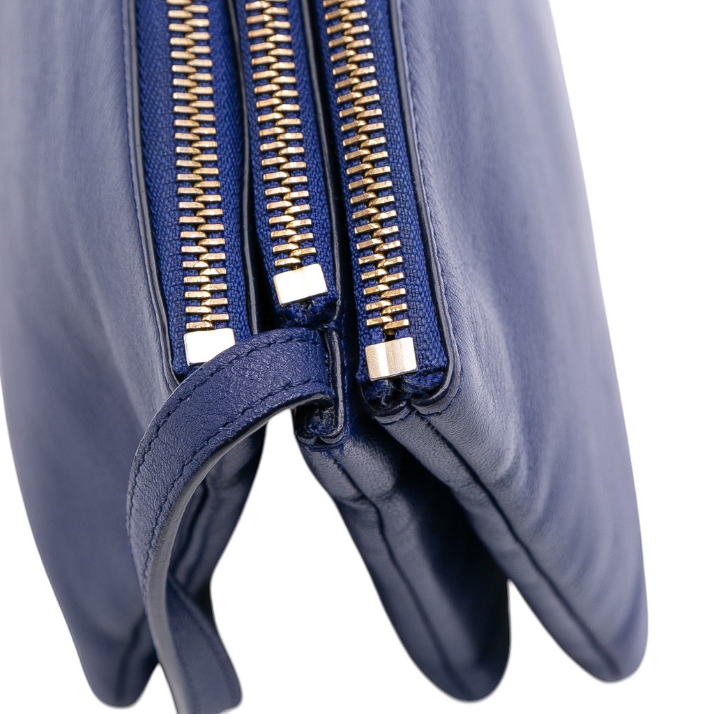 Celine Small Lambskin Trio Crossbody - Image 10