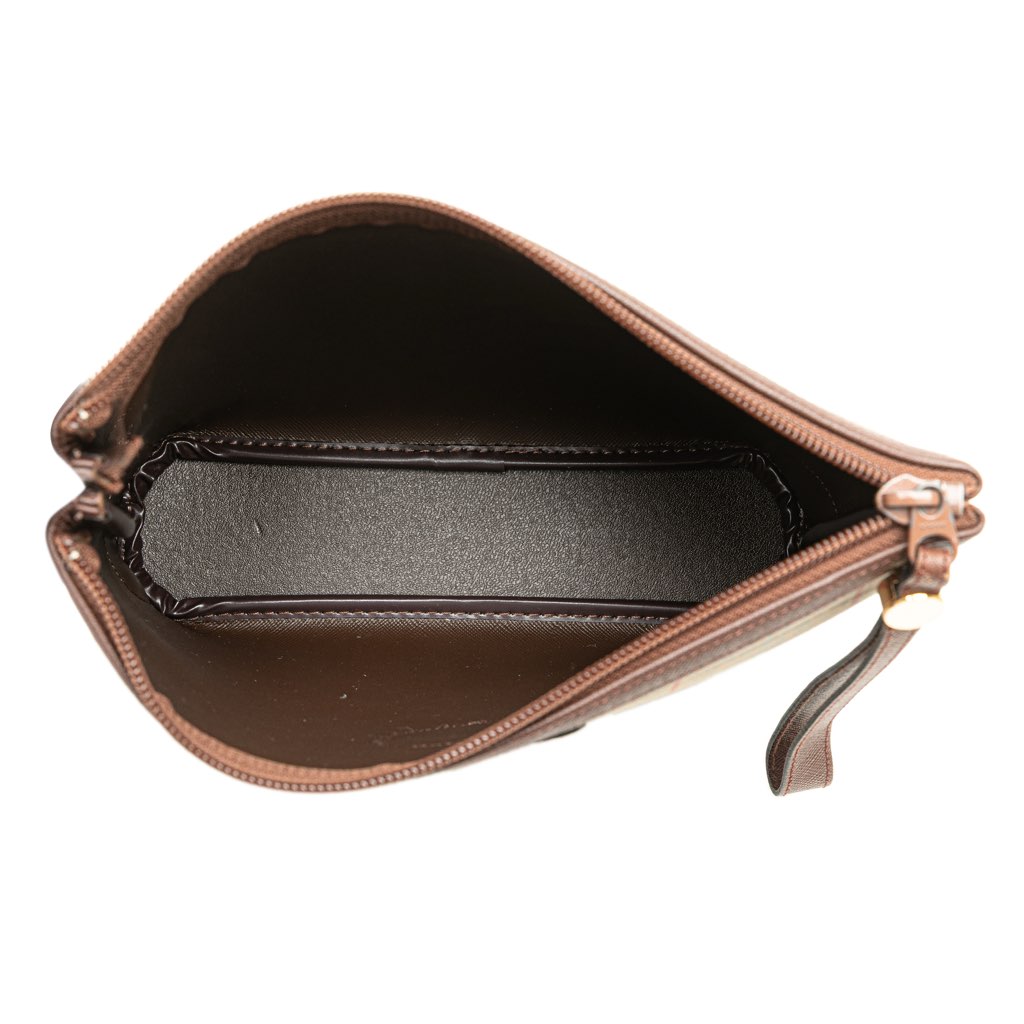 Burberry Vintage Check Canvas Wristlet Clutch - 4