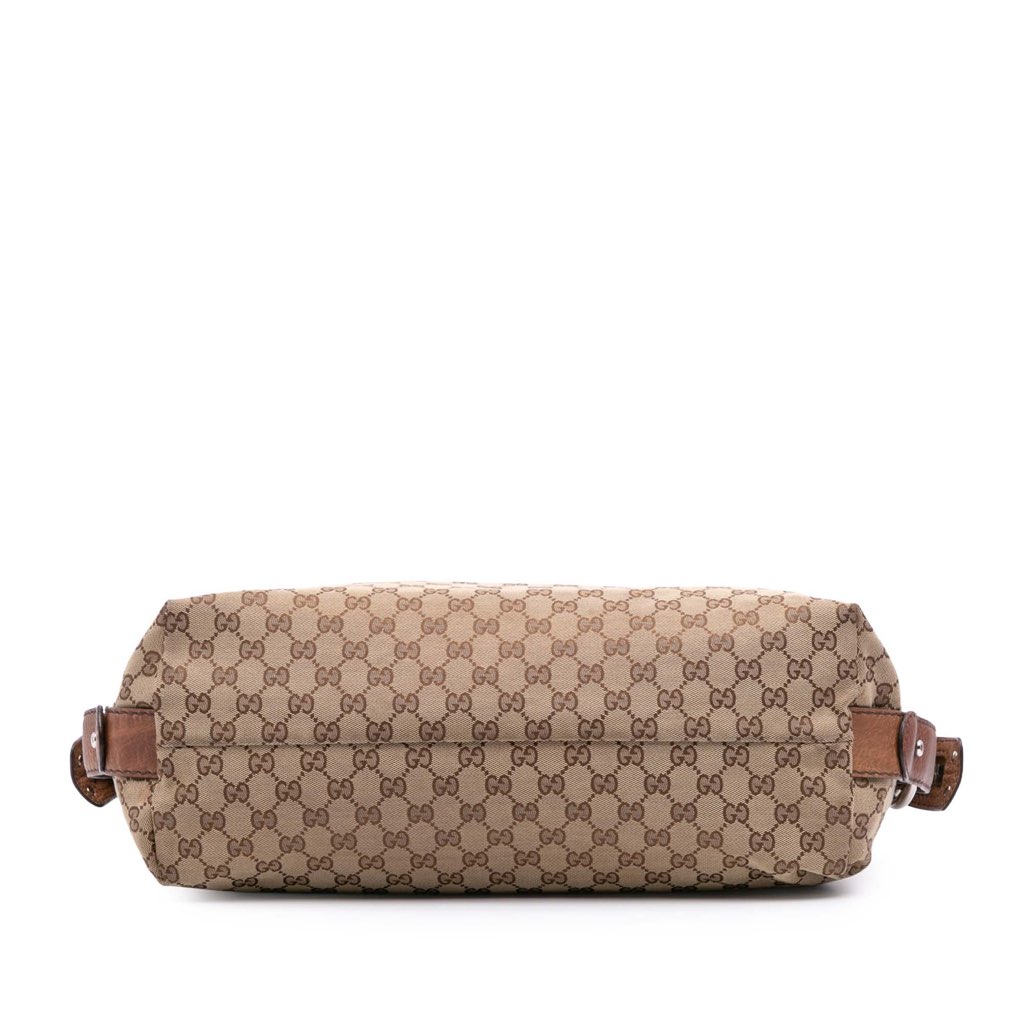 Gucci Medium GG Canvas Bamboo Bar Tote - 3