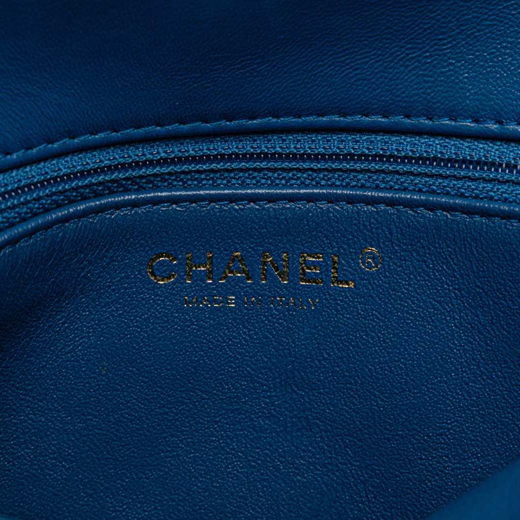 Chanel Medium Lambskin Trendy CC Top Handle Bag - Side view