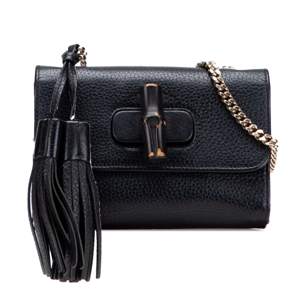 Gucci Small Leather Miss Bamboo Crossbody