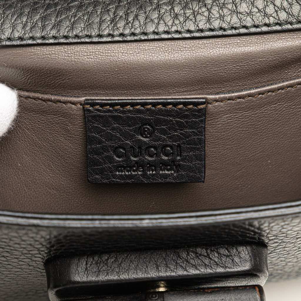 Gucci Small Leather Miss Bamboo Crossbody - 5