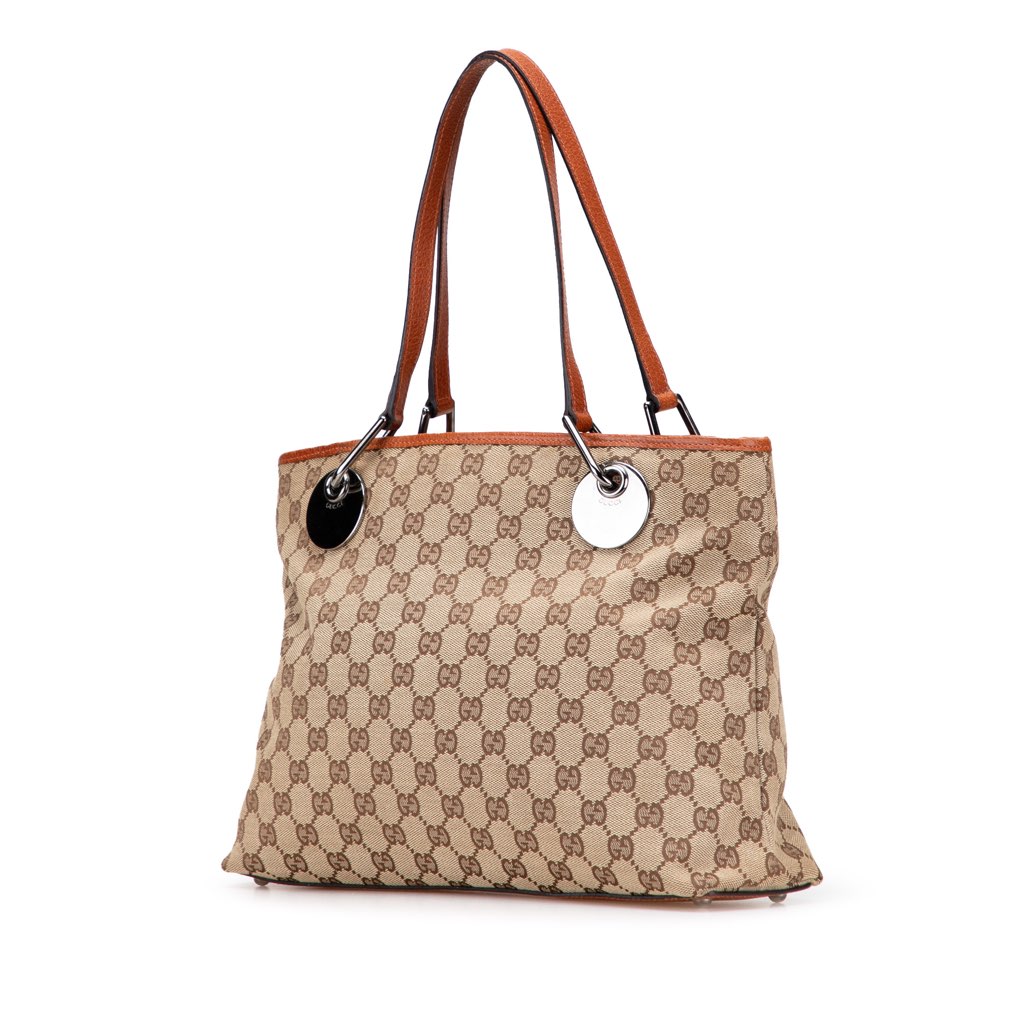 Gucci Medium GG Canvas Eclipse Tote - Back view