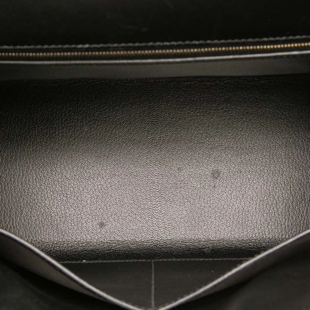 Hermès Box Calf Kelly II Sellier 32 Black Leather Good - Model View