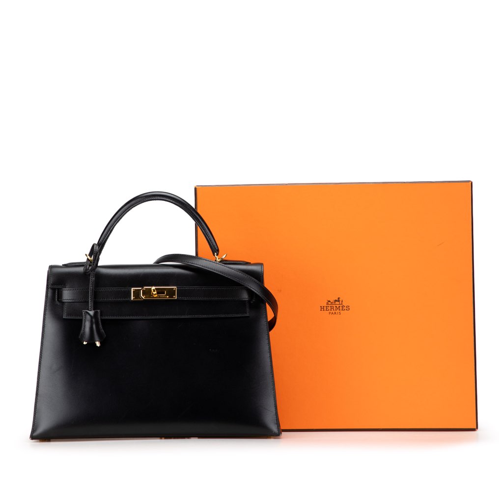 Hermès Box Calf Kelly II Sellier 32 - Image 12