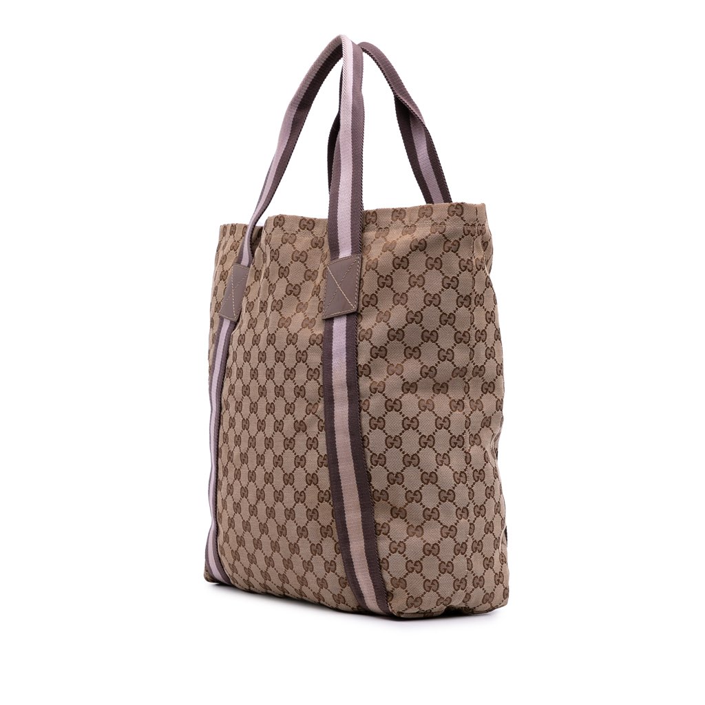 Gucci GG Canvas Web Tote - 2