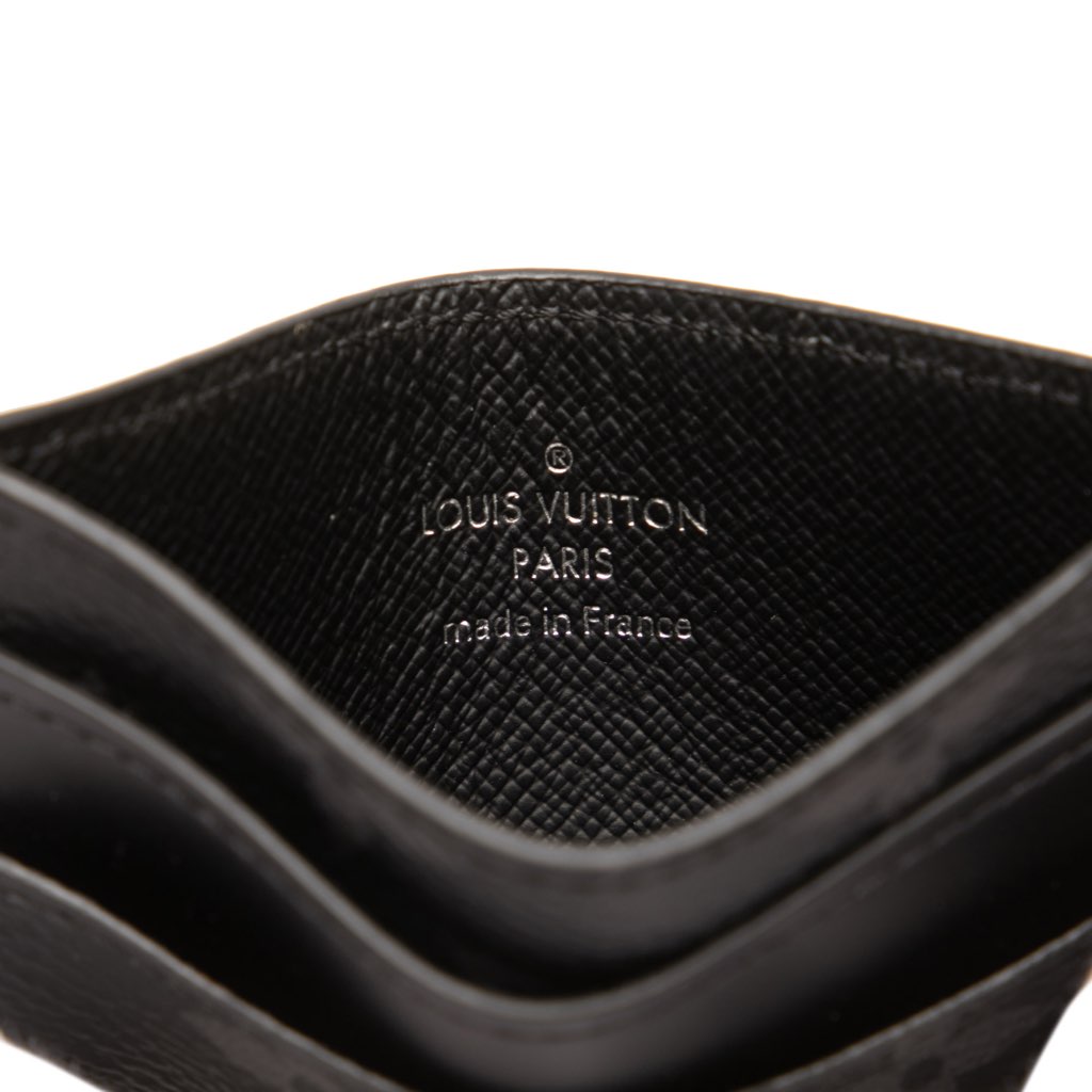 Louis Vuitton Monogram Eclipse Double Card Holder - Side view