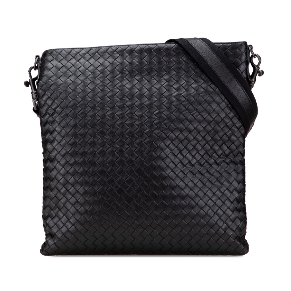 Bottega Veneta Leather Intrecciato Crossbody