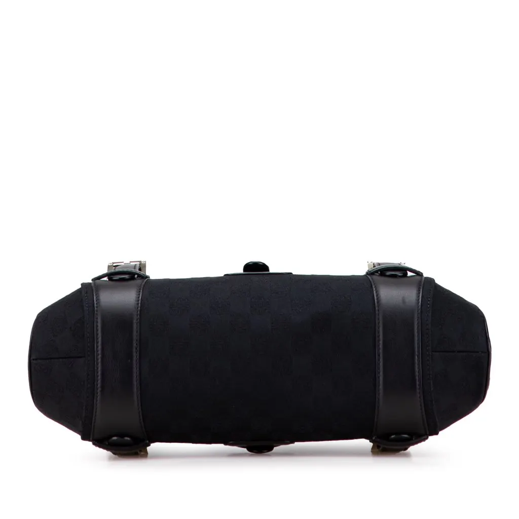 Loewe Anagram Canvas Senda Handbag Black Canvas Good - Inside View