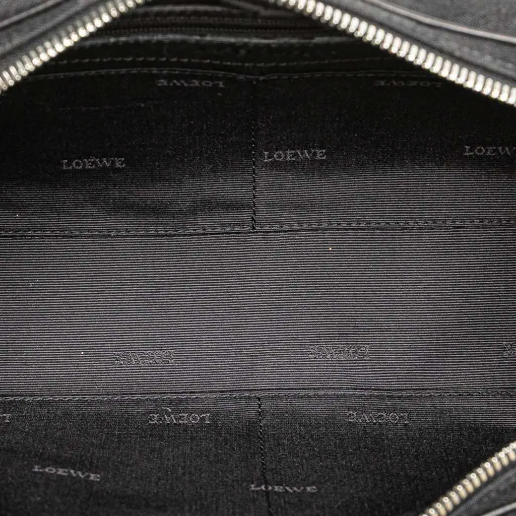 Loewe Anagram Canvas Senda Handbag Black Canvas Good - Model View