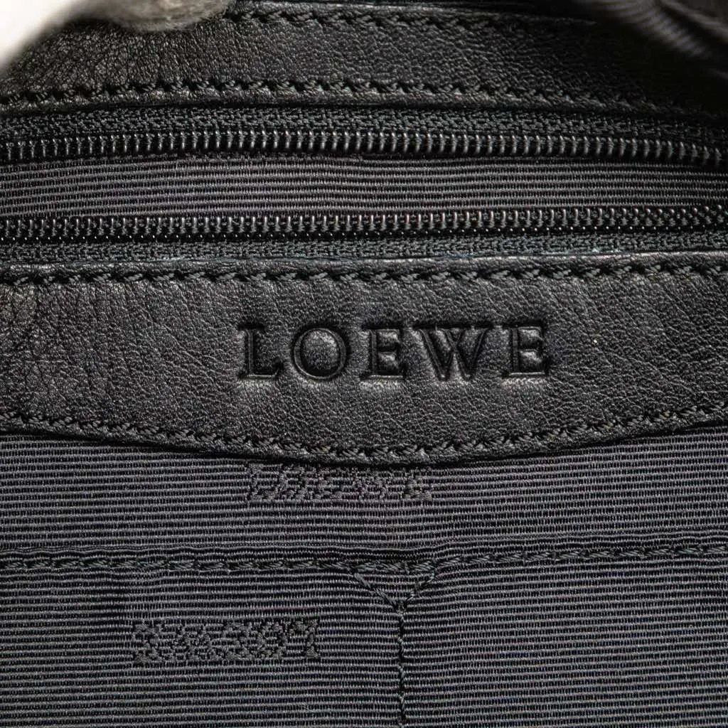 Loewe Anagram Canvas Senda Handbag Black Canvas Good - Box View
