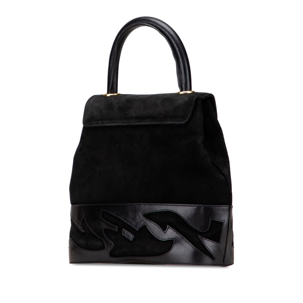 Salvatore Ferragamo Suede Handbag - Back view