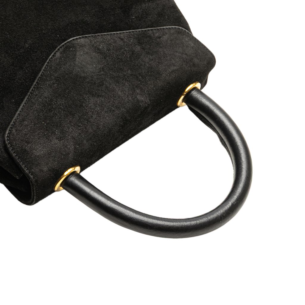 Salvatore Ferragamo Suede Handbag - Image 12