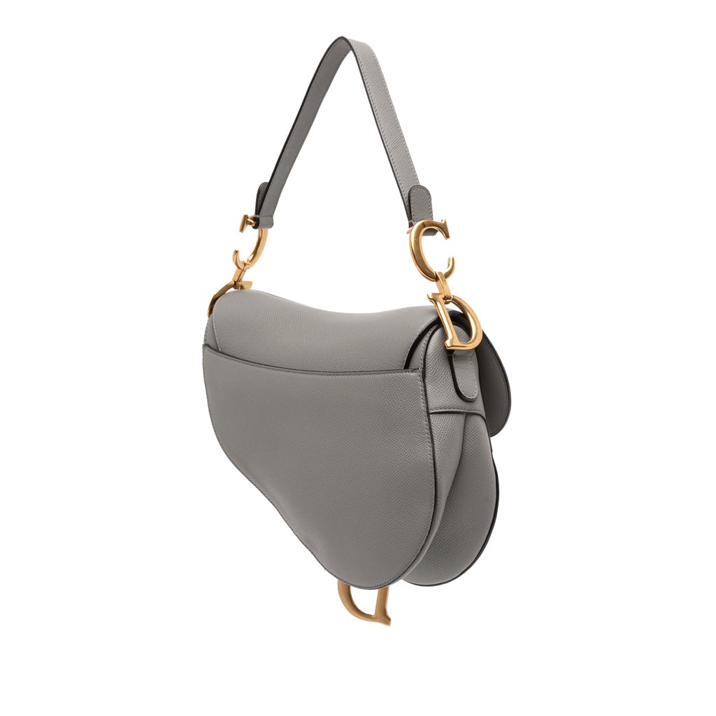 Dior Grained Calfskin Saddle Bag - 2