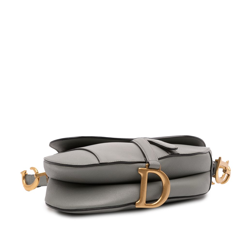 Dior Grained Calfskin Saddle Bag - 3