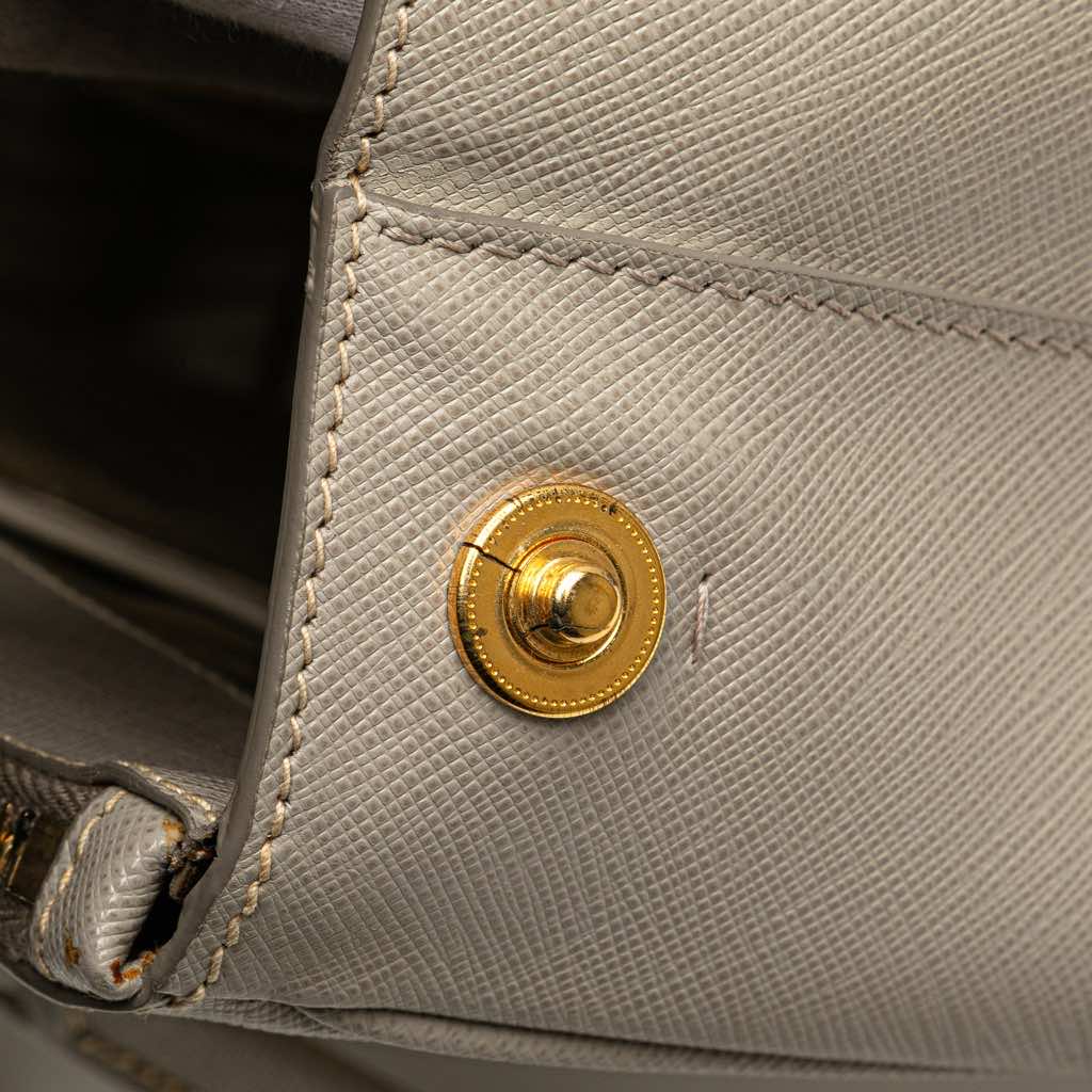 Prada Medium Saffiano Lux Galleria Double Zip Satchel - Image 11