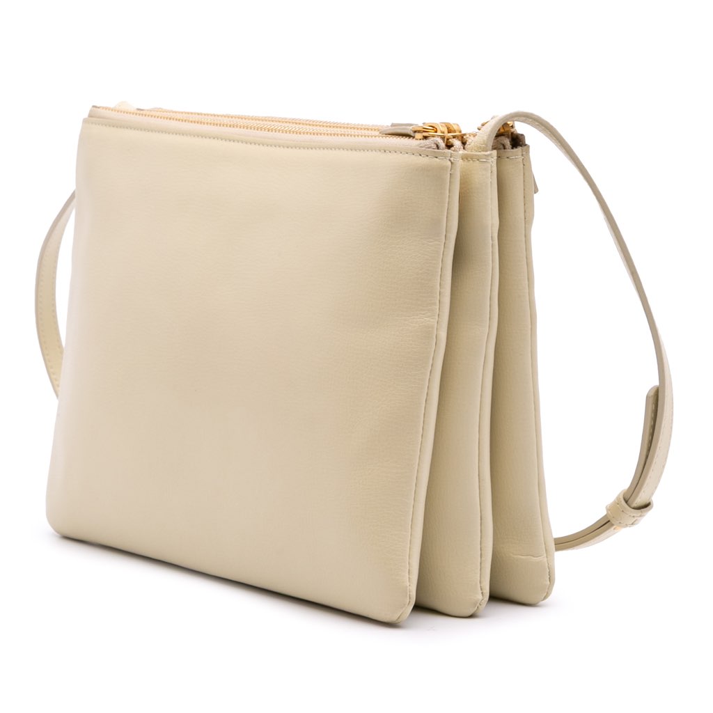 Celine Large Lambskin Trio Crossbody - Back view