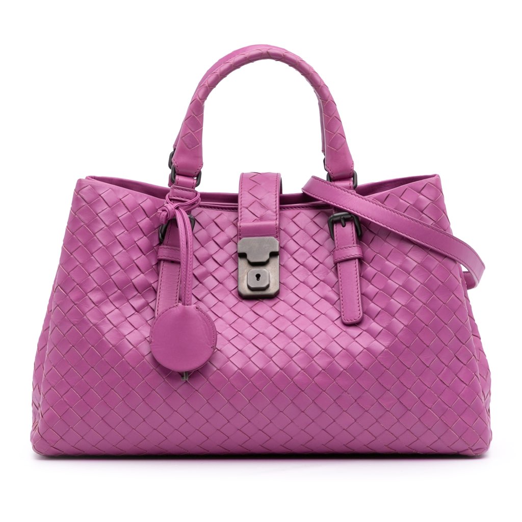 Bottega Veneta Small Nappa Intrecciato Roma Satchel