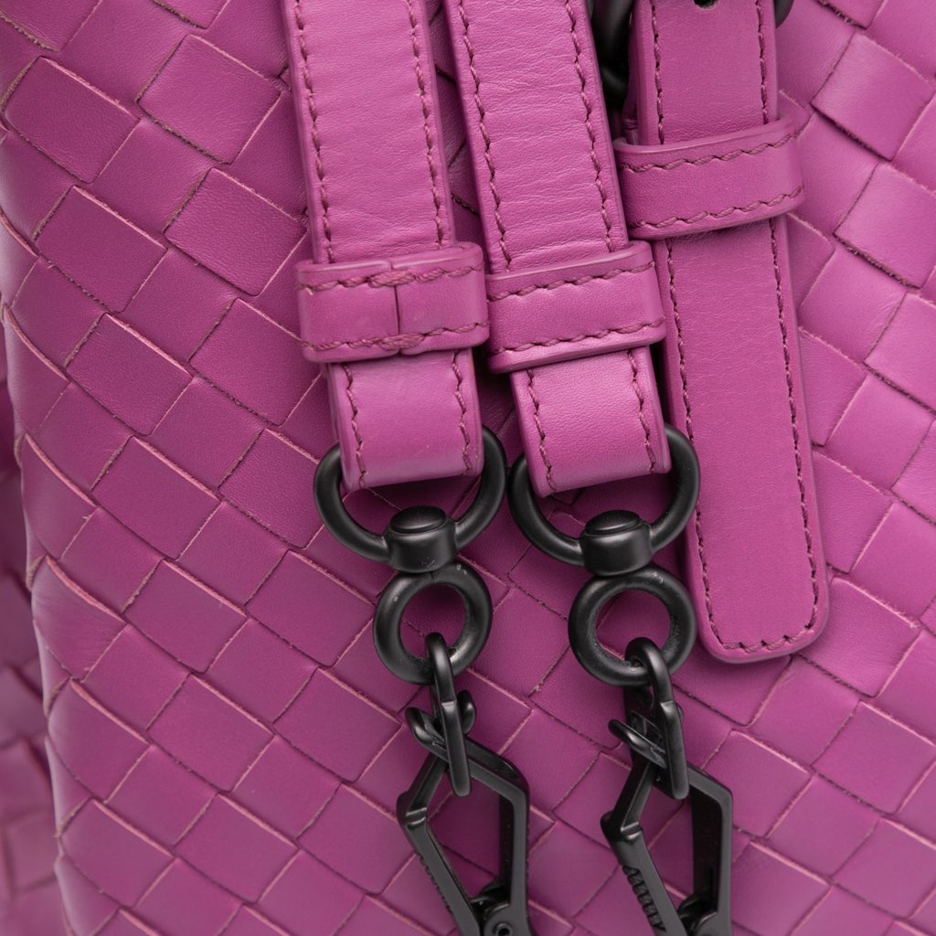 Bottega Veneta Small Nappa Intrecciato Roma Satchel - Image 11