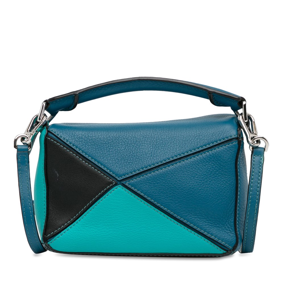 Loewe Mini Tricolor Calfskin Puzzle Satchel - 4