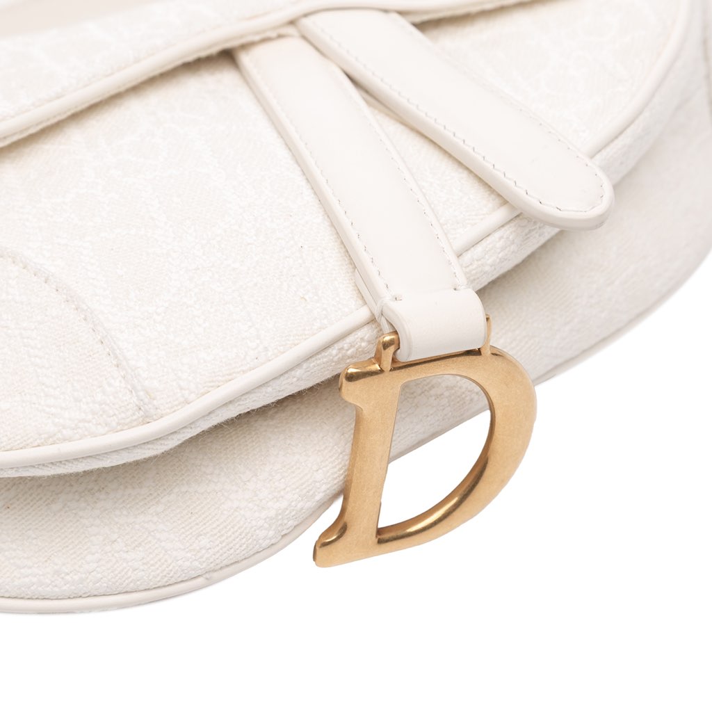 Dior Mini Oblique Canvas Saddle Bag - Detail 2