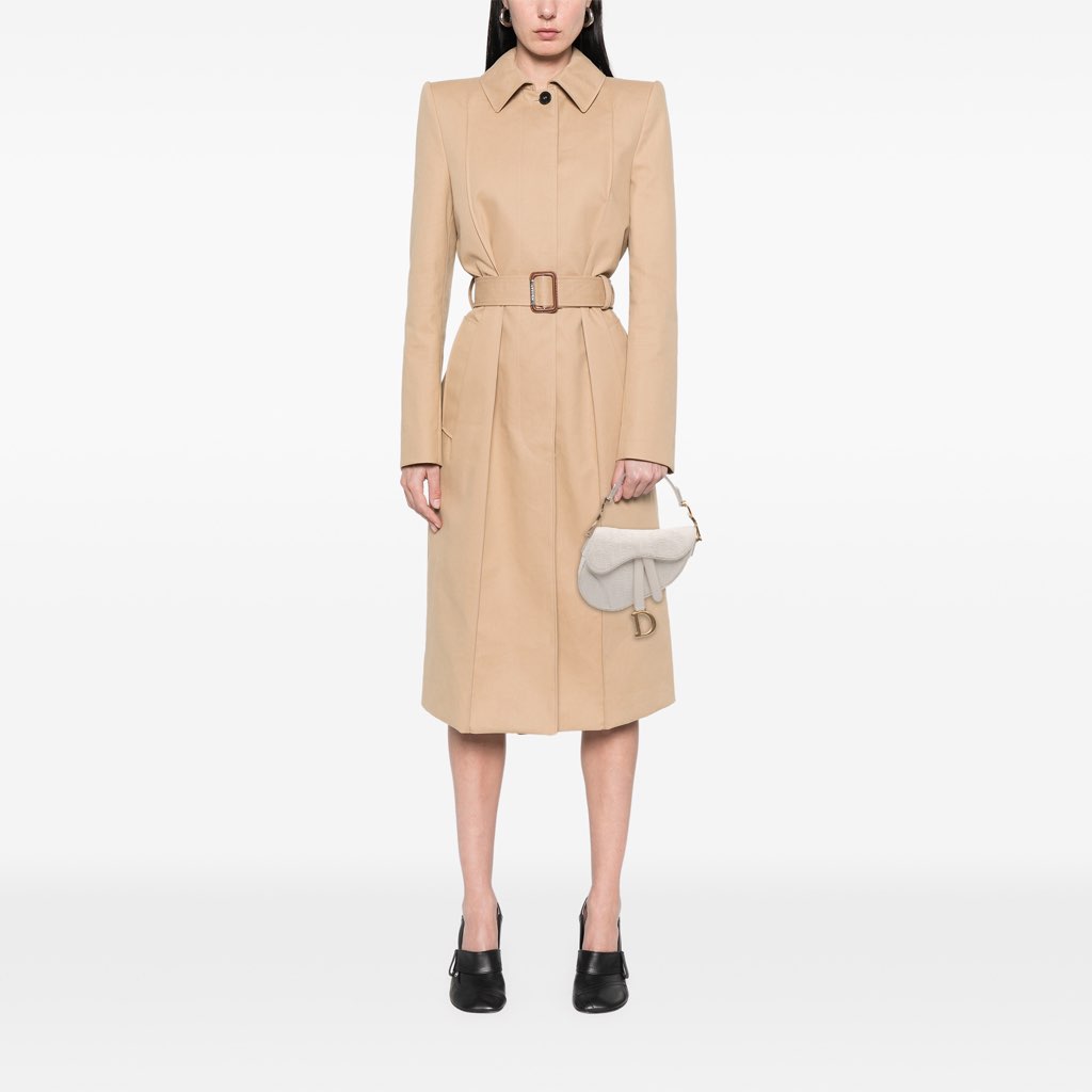 Dior Mini Oblique Canvas Saddle Bag - Image 11