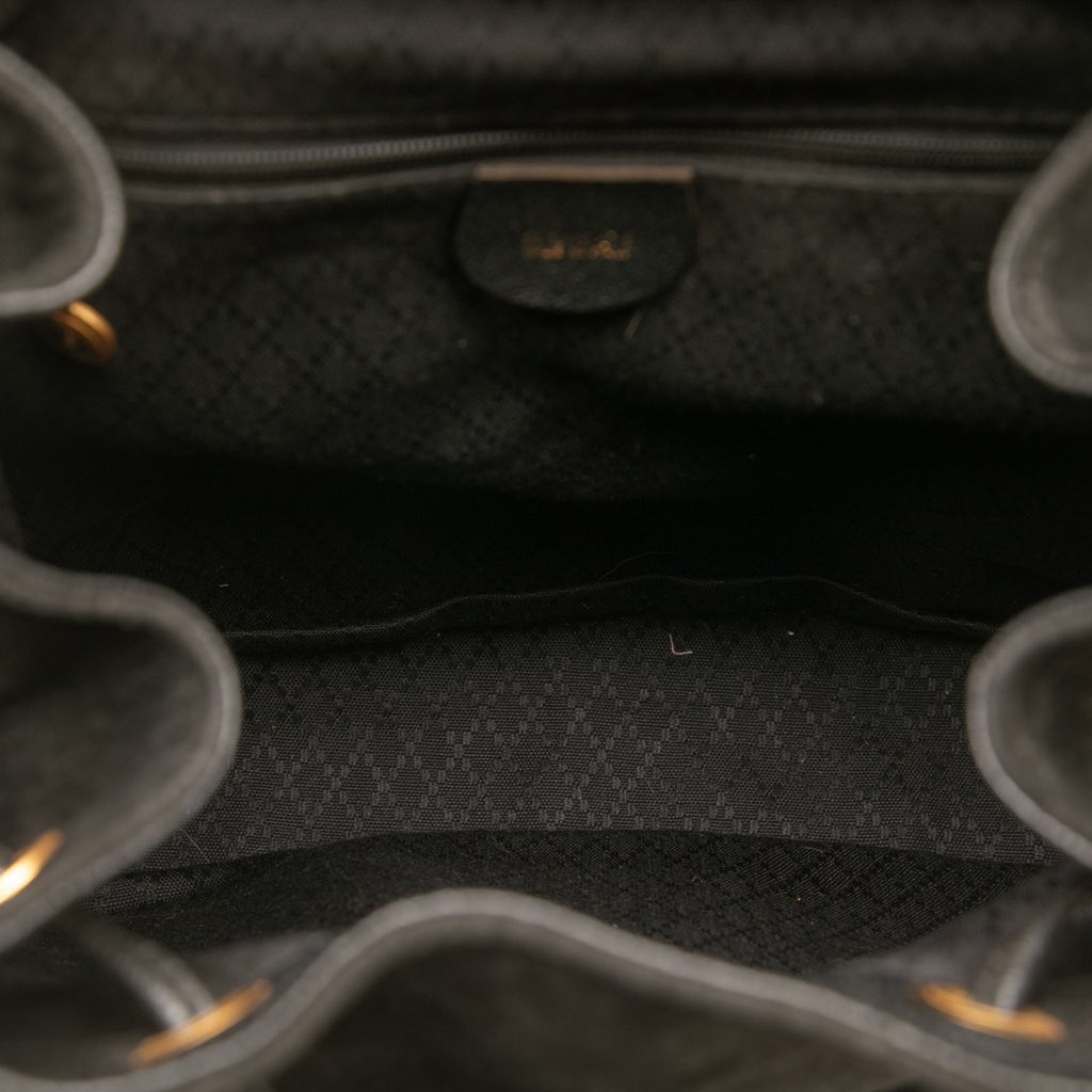 Gucci Suede Bamboo Backpack - 4