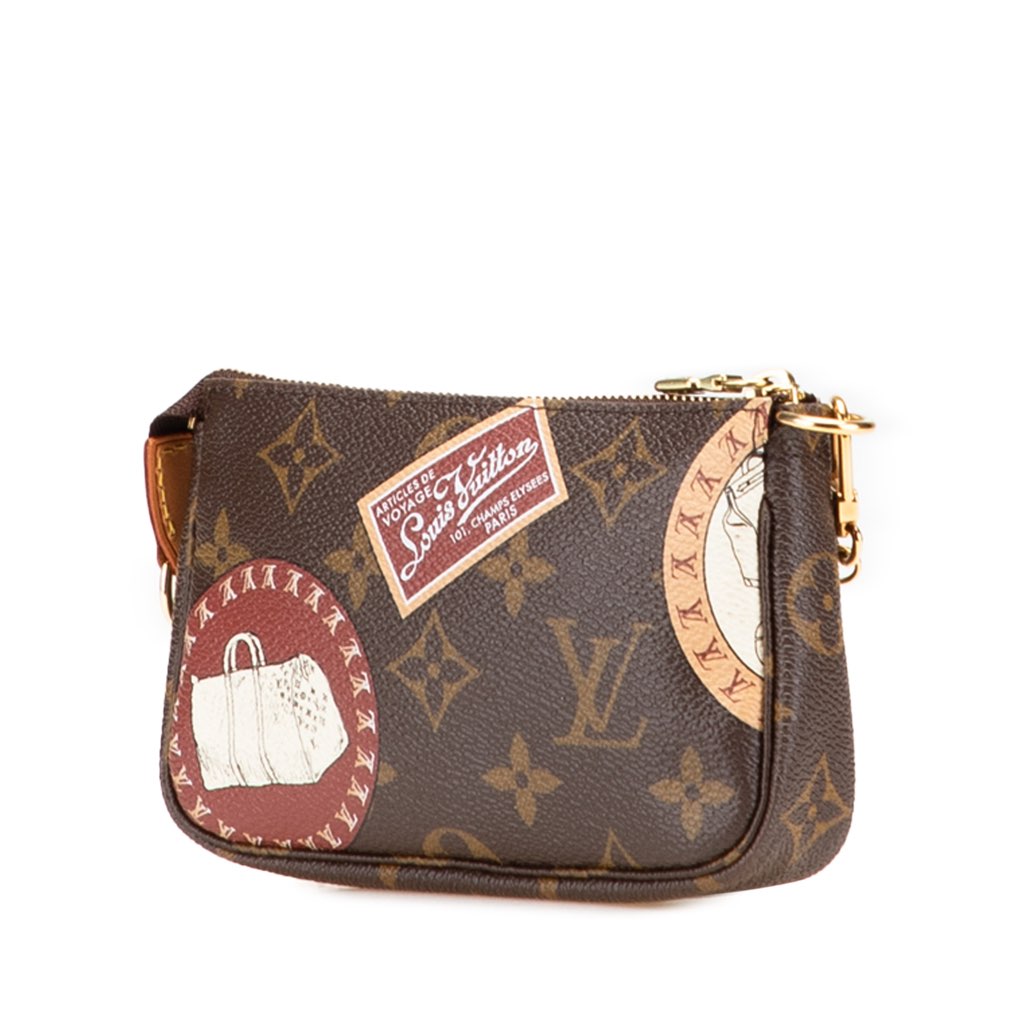 Louis Vuitton Monogram Patch Mini Pochette Accessoires - Back view