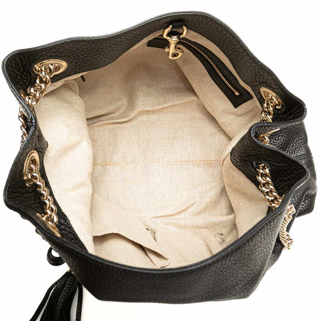 Gucci Medium Leather Soho Chain Tote - 4