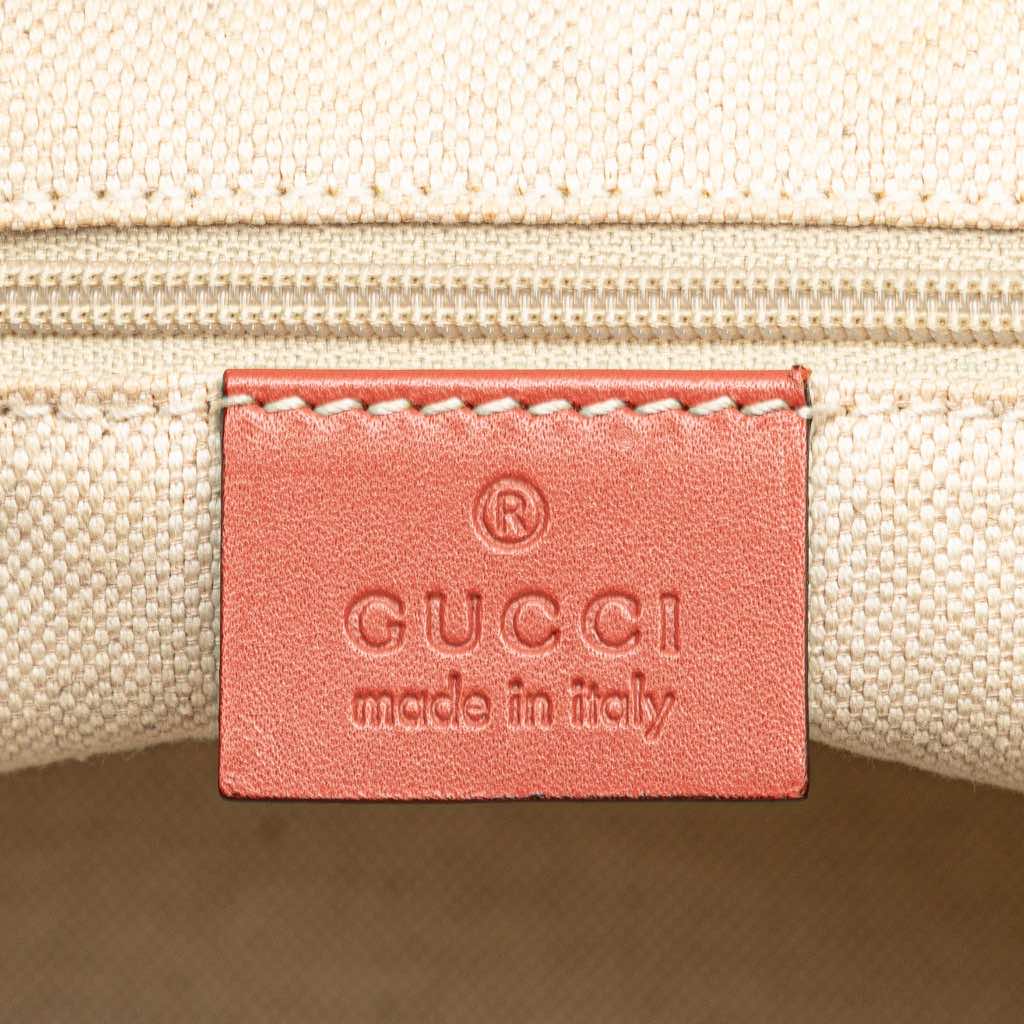 Gucci Diamante Canvas Sukey Satchel - Side view