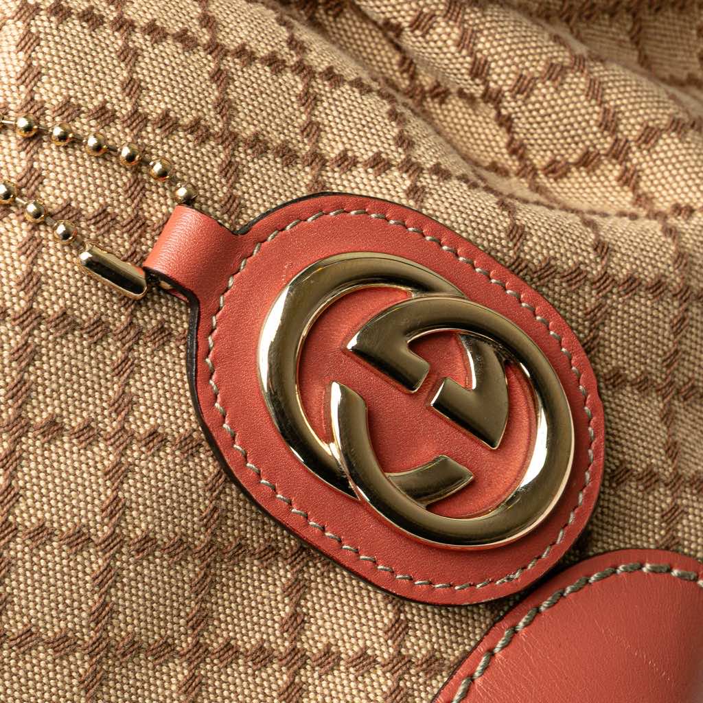 Gucci Diamante Canvas Sukey Satchel - Image 11