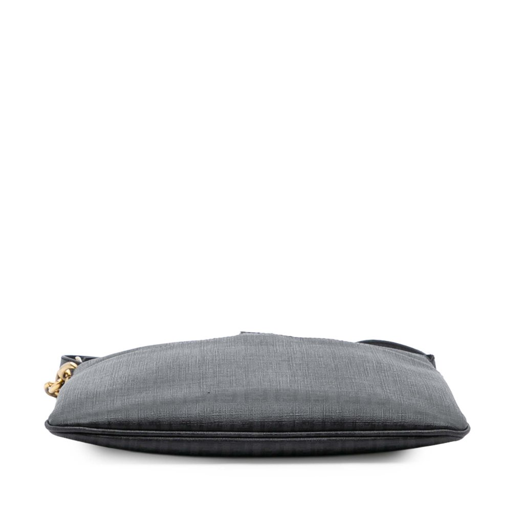 Fendi Zucchino Coated Canvas Charm Zip Crossbody - Image 6
