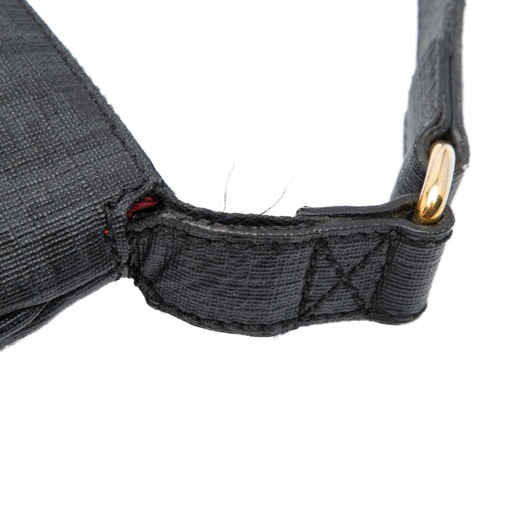 Fendi Zucchino Coated Canvas Charm Zip Crossbody - Image 11