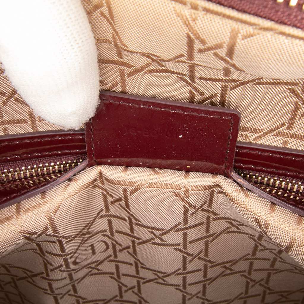 Dior Large Patent Cannage Lady Dior - Detail 1